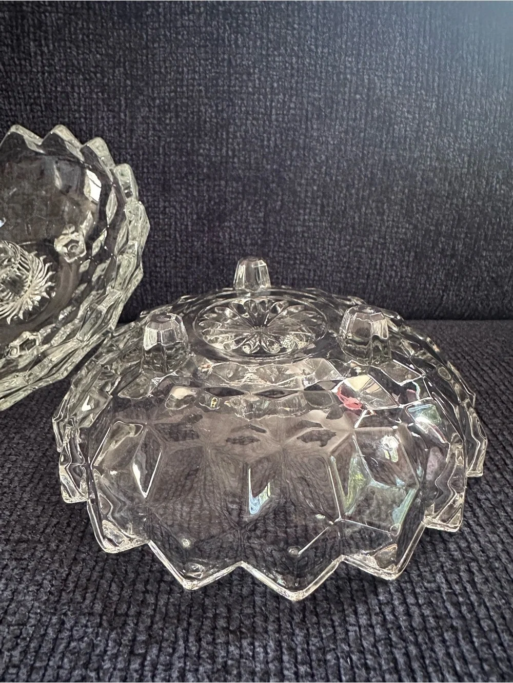 Vintage Fostoria Crystal Taper Candle Dishes - Pair in Excellent Condition